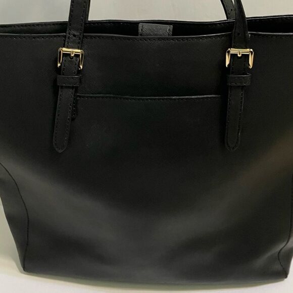 Michael Kors Black Safiano Leather Long Handle Tote - Picture 6 of 15